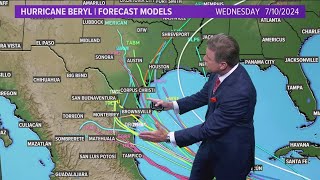 Tracking Hurricane Beryl: Expected to decrease in strength later in the week