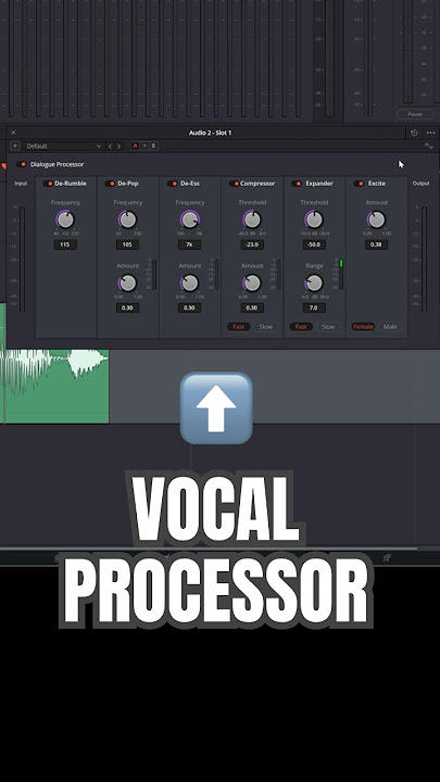 Improve Your Vocal with Dialogue Processor - DaVinci Resolve