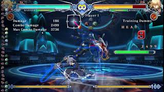 BBCF - Es 5B midscreen Combo