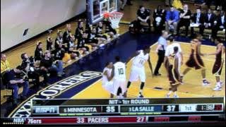 Ramon Galloway vs. Rodney Williams Dunk Contest (NIT Tournament 3/14/2012)