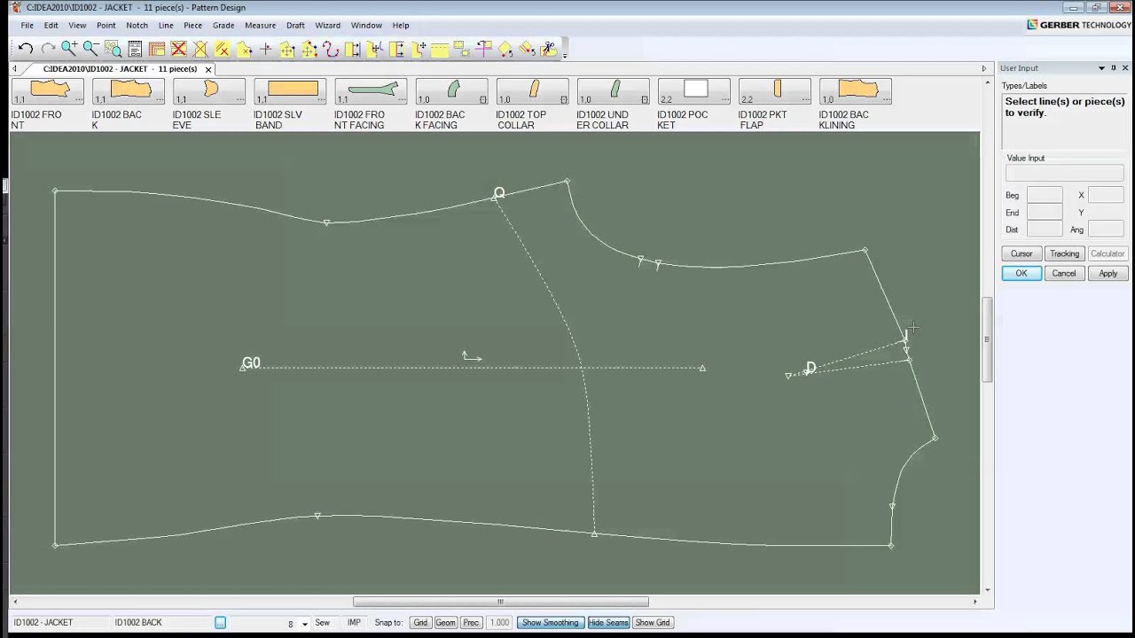 Pattern Design Tip of the Day- Line Types and Labels1 - YouTube