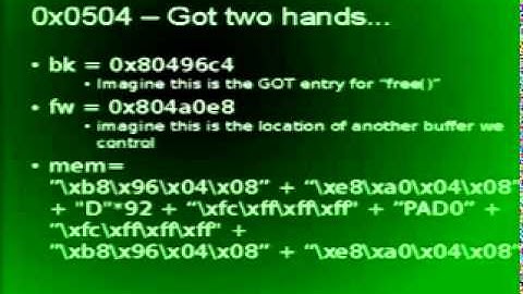 DEFCON 15: Remedial Heap Overflows: dlmalloc style