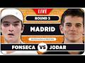 FONSECA vs JODAR • ATP Madrid 2026 • LIVE Tennis Watchalong