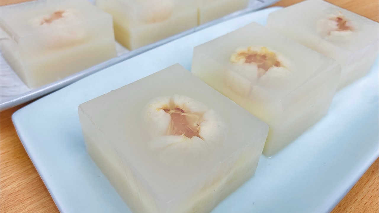 Lychee Soya Milk Jelly Cake YouTube