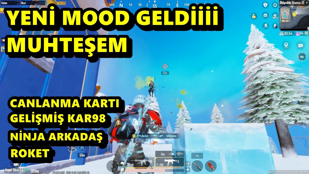 YENİ MOD GELDİİİ ! MUHTEŞEM CANLANMA KARTI YOK BÖYLE MOD BATUR GAME SOLO SQUAD PUBG MOBİLE
