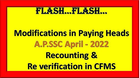 10th Recounting, Reverification Fee Payments through CFMS CHALLAN modified details