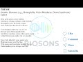 Genetic Disorders: Hemophilia, Color Blindness and Down Syndrome