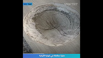 حفرة عملاقة في قونية التركية 
