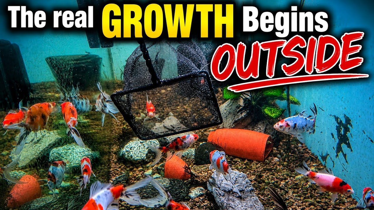 Huge Shubunkin Colour & Growth Development! Now the Real Growth Begins Outside