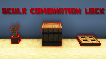 How To Make A Sculk Sensor Combination Lock In Minecraft | Completely Invisible