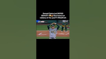 Denzel Clarke just DEFIED GRAVITY 😳🔥 Best home run robbery of the year?? #WaitForIt