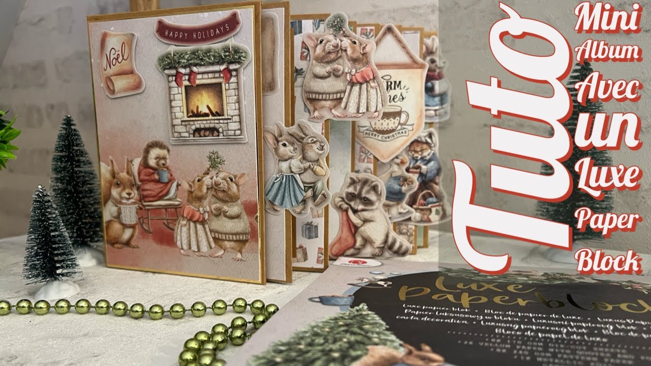 Scrapbooking, tuto du mini album avec un luxe Paper block de chez action