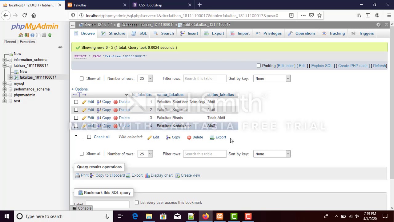 UPDATE DELETE CodeIgniter || Latihan 2(PBD) - YouTube
