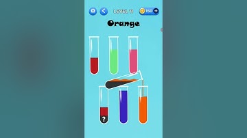 Water Sort Puzzle🎮Color Liquid Pouring Game L11 #shorts #ytshorts #watersortpuzzle #watersortgame