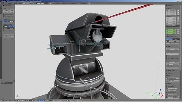 Laser Gun Tower in Blender