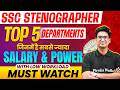 SSC Stenographer 2026 | SSC Steno Top 5 Department जिनमें है सबसे ज्यादा Salary &amp; Power | SSC Wallah