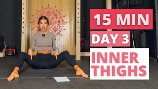 Day 3/21 Days Pilates Challenge | Inner Thighs Toning Pilates Workout| No Repeats & No Equipment screenshot 3