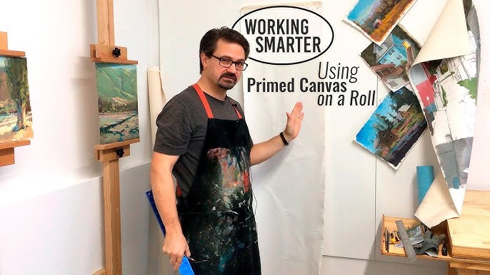 Can You Paint on Unstretched (Rolled) Canvas and How? [VLOG