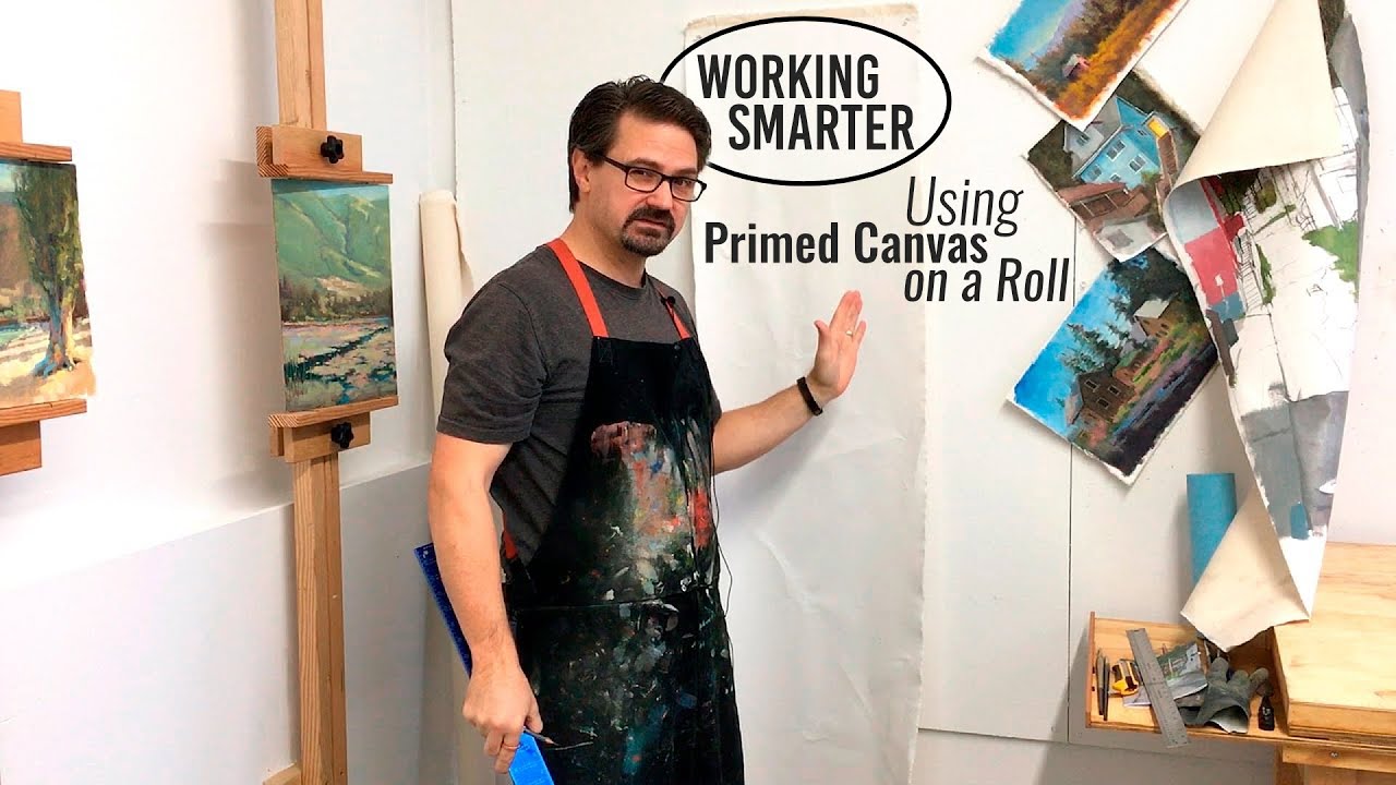 Work Smarter - Using Primed Canvas on the Roll :: Studio Series