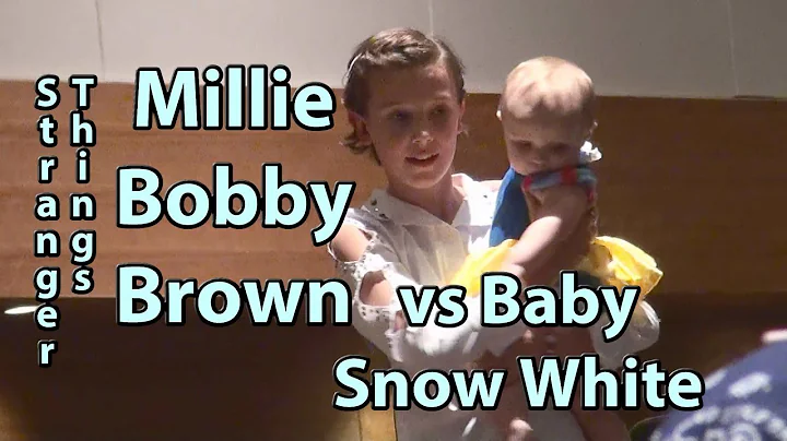 Millie Bobby Brown Distracted by Baby Snow White w...