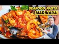 Recette inoubliable ptes aux fruits de mer marinara