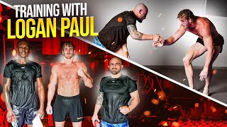 Alexander Volkanovski And Israel Adesanya Training With Logan Paul