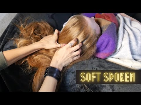 ASMR Tingly head massage with tools - soft spoken with Tania