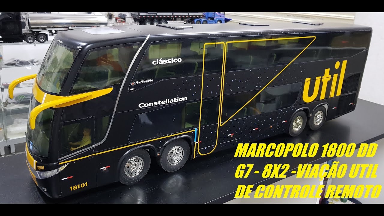 BRUTUS - MARCOPOLO 1800 DD 8X2 VIAÇÃO UTIL DE CONTROLE REMOTO
