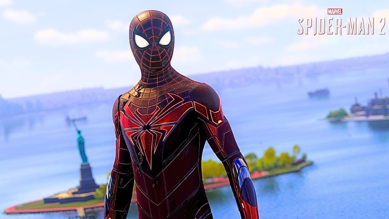 Spider-Man 2 Miles Morales Advanced Tech Suit Free Roam And Combat Gameplay | Taking Down Symbiotes