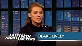 Blake Lively Totally Froze When She Met President Obama - Late Night with Seth Meyers