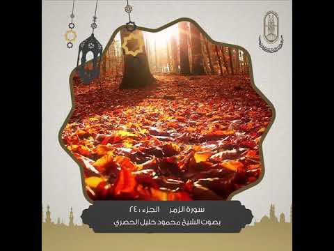 ما تيسر من الجزء ٢٤ بصوت الشيخ محمود خليل الحصري