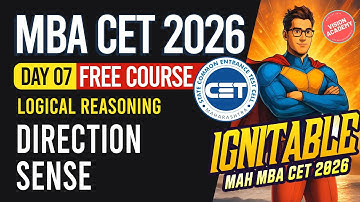 Reasoning Direction Sense for MAH MBA CET 2026 Crash Course🔥 IGNITABLE MBA CET 2026 Course