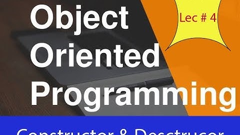 What are constructor and destructors in oop || Intro about constructor and destructor