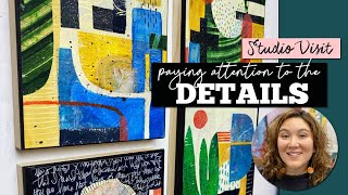 Working Artist Vlog 12: Paying Attention to the Details in my Mixed Media Art