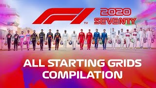 F1 2020 ALL STARTING GRIDS COMPILATION