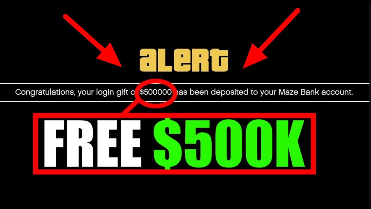 How to get 500,000 for FREE in GTA 5 online YouTube How to get 500,000 for FREE in GTA 5 online YouTube