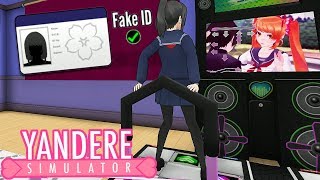 A FAKE ID FOR THE TOWN & THE GAMING CLUB DANCE MACHINE | Yandere Simulator