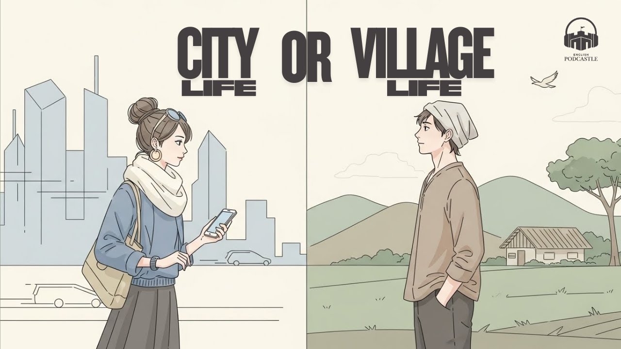 City Life vs Village Life | Daily English Podcast (B1–B2) l English Podcastle