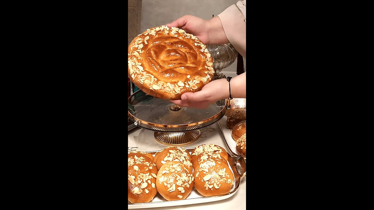 💥 اخف و ألذ بريوش بكريمة اللوز 💯مفشفش شهدة من لداخل/كرص او قراشل بطريقة عصرية  😋خفيف بمذاق لايقاوم