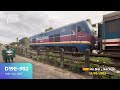 [555] D19E-952 kéo tàu #SE1 trong cơn mưa nhỏ (12/05/2025)