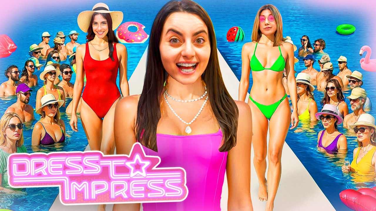 GIOCHIAMO A DRESS TO IMPRESS IN PISCINA NELLA VITA REALE CON I NOSTRI AMICI CHALLENGE!