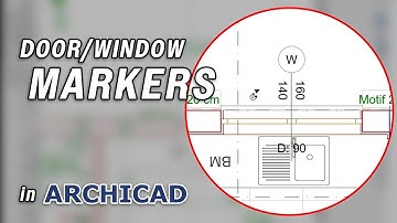 Door Window Markers in Archicad Tutorial