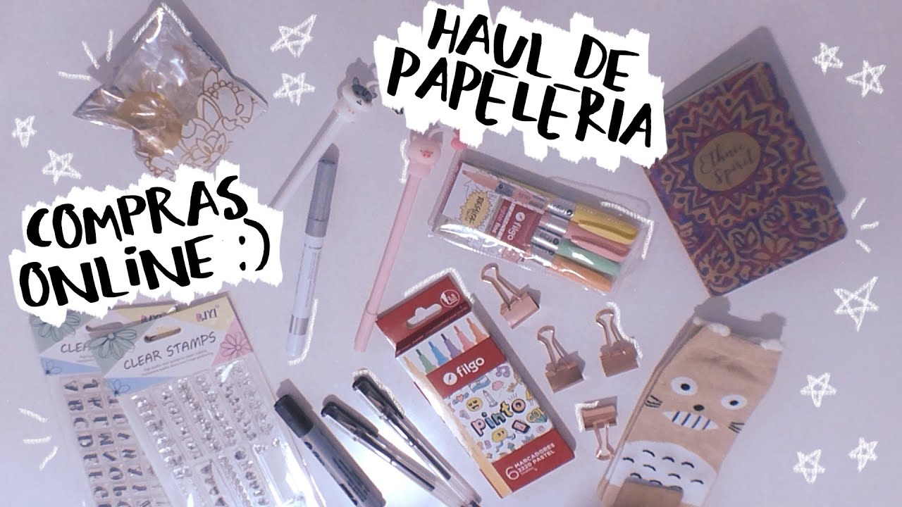 super haul de PAPELERÍA ☆ compras ONLINE (argentina 2020) YouTube