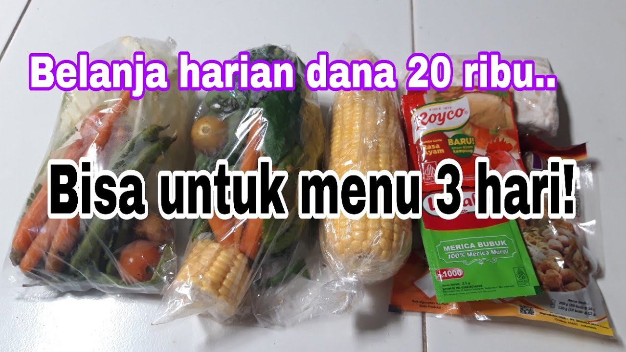 Rutinitas irt belanja harian hemat cuma 20 ribu