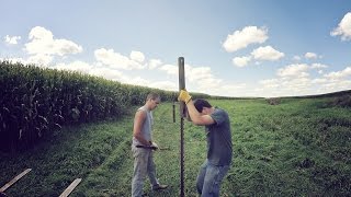 We build a six barbed fence 800 feet in length together in two days. Subscribe to How Farms Work ▻ http://bit.ly/XYVvDd Facebook 