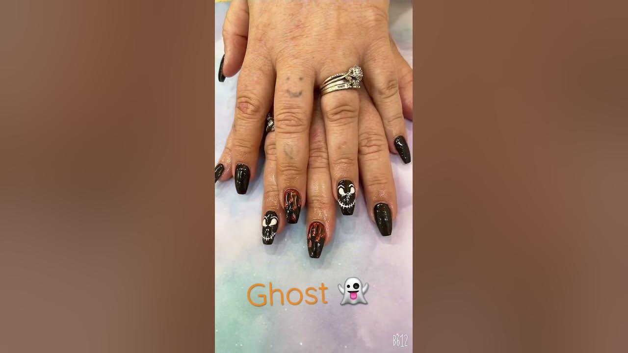 9. Skeleton Nail Design - wide 8