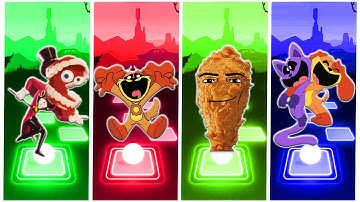 Tiles Hop - Digital Circus Animation VS The Rise of DogDay Gegagedigedagedago VS CatNap Animation