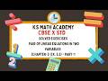 CBSE X STD Solved Exercises in Chapter-3 Pair of Linear Equations in Two Variables  Ex.3.2