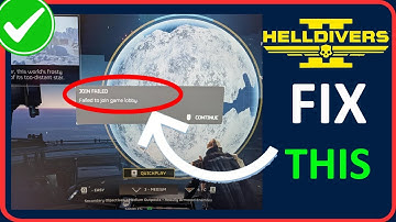 How To Fix Helldivers 2 Quickplay Not Working | Fix "JOIN FAILED - Failed to join game lobby"