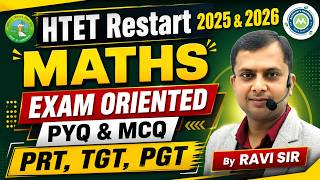 HTET RESTART CLASS-8 2025-26 MATHS ||EXAM ORIENTED PYQ & MCQ || PRT TGT PGT & OTHER EXAM || Ravi Sir
